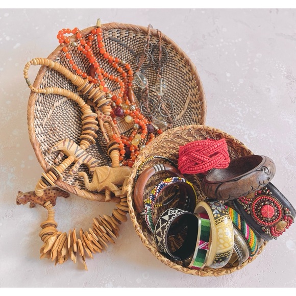 Jewelry - 13 Piece Boho Tribal Jewelry Lot Bundle Necklaces Bracelets